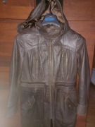 Kurtka skórzana Marks&Spencer M 40 42  brązowa skóra licowa jak nowa 