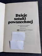 Dzieje sztuki powszechnej . Bożena Kowalska 1986 rok