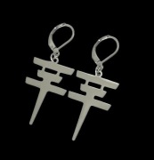kolczyki dla fanów Tokio Hotel - metalowe