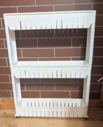 Półka Łazienkowa Regał na Kółkach do Łazienki Szafka Mobilna Wąska