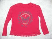 bluzka bluzeczka r. 134/140  motyle C&A