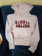 Różowa bluza z aplikacją marki Kappahl, r. 146