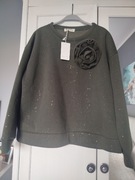 New Collection piękna damska bluza z różą rozm.L/XL