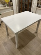 Stół dębowy biały 85 cm x185 cm/225 cm