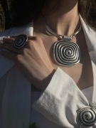 Naszyjnik Spirala Starożytności | Amulet Boho 6,5cm | Projekt Autorski