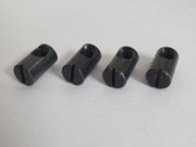 Nakrętka wałeczkowa pojedyncza czarna M6 x 10 x 17 mm, 4 szt.