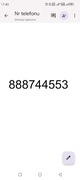 Karta startowa z numerem telefonu: 888-744-553