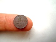 ROSJA: 1/4 KOPIEJKI 1889 R - RZADKI ROCZNIK