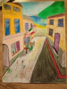 "Italia" - rysunek pastelami