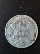 Niemcy 1/2 marki 1906 rok ( D)