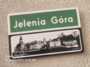 Magnes na lodówkę Jelenia Góra. Znak drogowy.