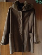 EKOLOGICZNY SZTUCZNY BRĄZOWY KOŻUCH XL  firmy BOMAX