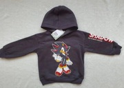 bluza dresowa h&m 98/104 sonic na meszku z kapturem