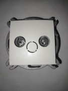 Gniazdo RTV końcowe 10dB Hager Polo Fiorena białe -nowe