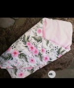 .Rożek Dla Małej Księżniczki w żywe różowe kwiaty 