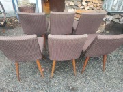 PRL krzesła Chierowskiego, patyczaki 6sztuk 