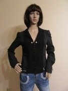 ELISA CAVALETTI czarny żakiet na haftki _ S