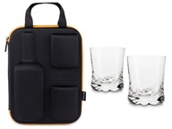 Szklanki do whisky z etui na butelkę FROSER zestaw prezentowy