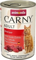 Animonda Carny Adult 400g Mokra Karma Dla Kota z Czystą Wołowiną