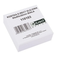 Kostka klejona BIAŁA 85x85x30mm