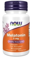 Suplement diety Now Foods Melatonin 3 mg 90 tabletek do ssania