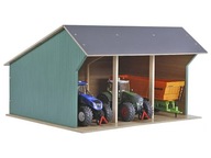 GARAŻ WIATA SZOPA NA CIAGNIKI MASZYNY ROLNICZE DREWNIANA 3 STANOWISKA