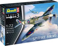 Spitfire Mk.Vb. Samolot do Sklejania, Wielokolorowy, 1:72