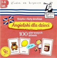 Angielski dla dzieci 100 pierwszych słów Książka + karty obrazkowe .