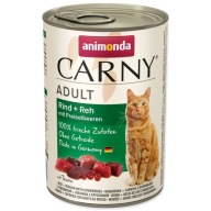 Animonda Carny Adult 400g Mokra Karma Dla Kota z Wołowiną Sarniną i Borówką