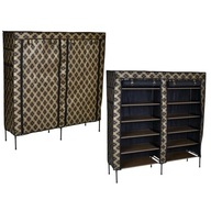 SZAFKA NA BUTY OBUWIE TEKSTYLNA SKŁADANA PÓŁKA REGAŁ SZAFA STOJAK METALOWY