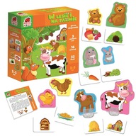 Gra edukacyjna skojarzeniowa W lesie i na Farmie dla dzieci