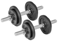 HANTLE ŻELIWNE regulowane 2x10kg gryfy 28mm talerze zestaw do treningu 20kg