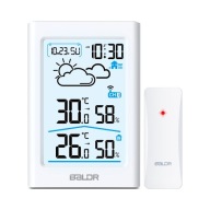 Bezprzewodowa stacja pogodowa pomiar temperatury wilgotności