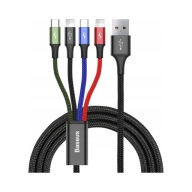 Zestaw kabli USB - USB typ C / microUSB / Lightning Baseus