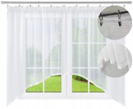 FIRANA KLASYCZNA GOTOWA BIAŁA WOAL GŁADKI 200X100 CM