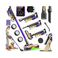 Odkurzacz Pionowy Laresar X11 55Kpa Led Fioletowy 3 końcówki