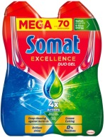 Somat Excellence Duo Gel – Żel do Zmywarki 70 Zmywań, 4x Działania