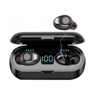 Słuchawki bezprzewodowe douszne Lamex LXAS33 czarne bez kabla