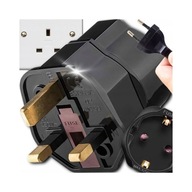 Adapter podróżny EU–UK z bezpiecznikiem 3000W CE