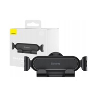 Baseus grawitacyjny uchwyt samochodowy na telefon na kratkę nawiewu czarny