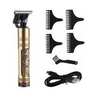 Maszynka do włosów bezprzewodowa z trymerem 4 nasadki USB