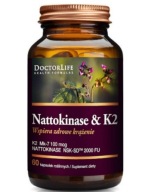 Suplement diety Doctor Life Nattokinase & K2 60 kapsułek