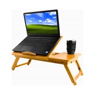 STOLIK POD LAPTOPA DO ŁÓŻKA SKŁADANY MOBILNY REGULOWANY BAMBOO ŚNIADANIOWY