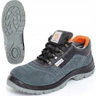 BUTY ROBOCZE MĘSKIE PÓŁBUTY ROBOCZE SKÓRZANE Z METALOWYM NOSKIEM BHP R. 42