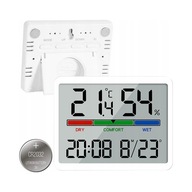 Stacja Pogody Bezprzewodowa Higrometr Termometr POKOJOWY ZEGAR wewnętrzny