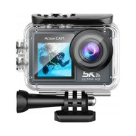 5K UHD kamera sportowa dwustronny ekran 30M wodoodporny+pilot