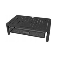 Podstawka pod laptopa monitora aluminiowa regulowana z szufladą na biurko