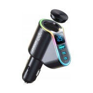 SZYBKA ŁADOWARKA SAMOCHODOWA USB-C / USB-A 150W 4w1 Z GNIAZDEM ZAPALCZNIKI