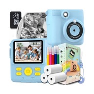 Aparat cyfrowy natychmiastowy Innexo niebieski z drukarką i kartą 32 GB