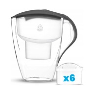 DZBANEK OMEGA 4L CZARNY + 6 WKŁADÓW UNIMAX FILTRUJĄCY MANUALNY DO WODY